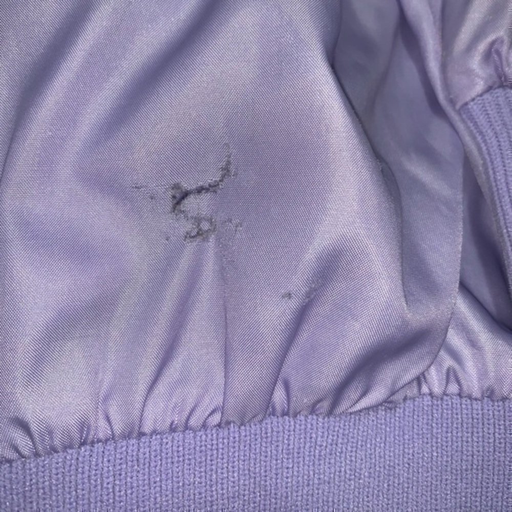 1980s Vintage Pastel Purple Zip Up Jacket - Picture 10 of 13